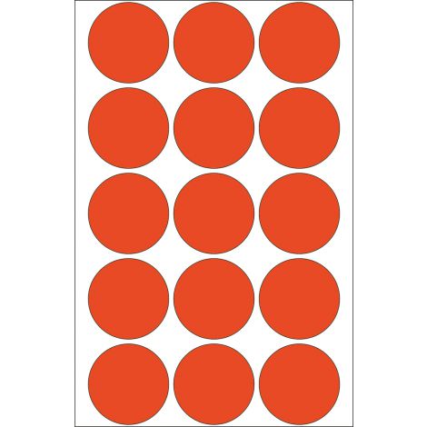 Etykiety samoprzylepne Herma okrągłe kropki 32mm czerwone - 2